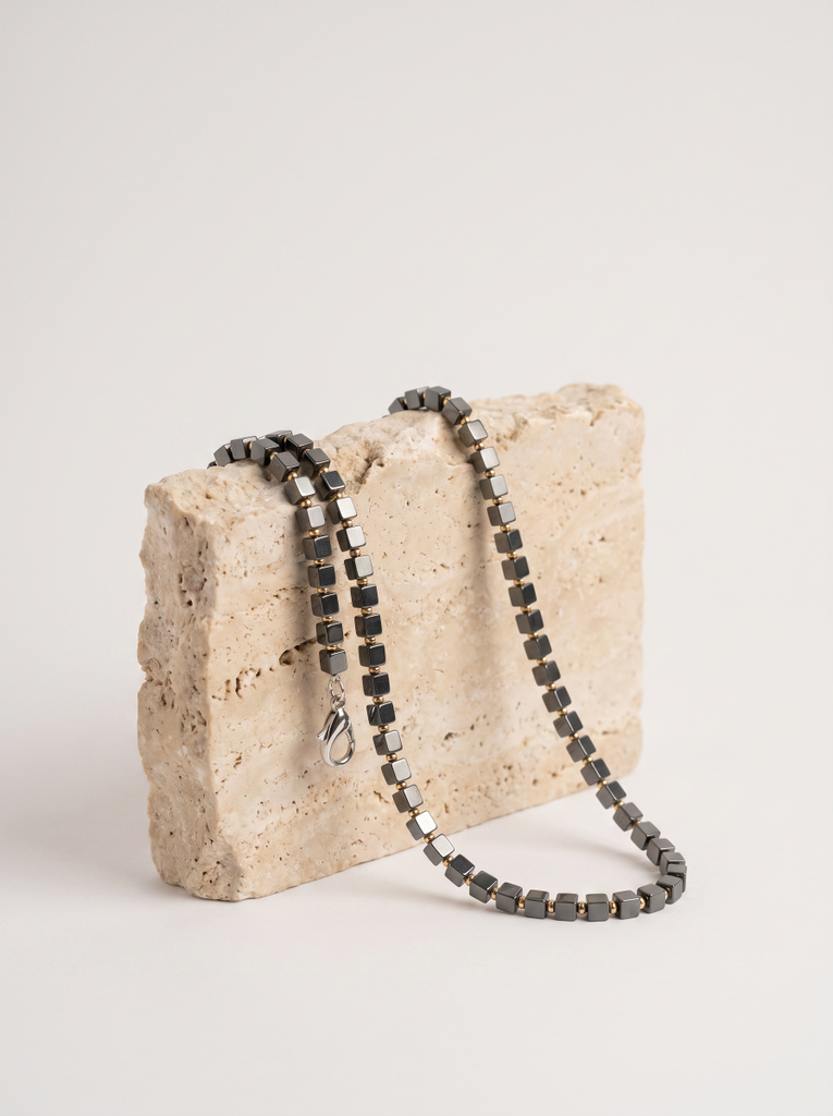 Black on Track Phone Chain
