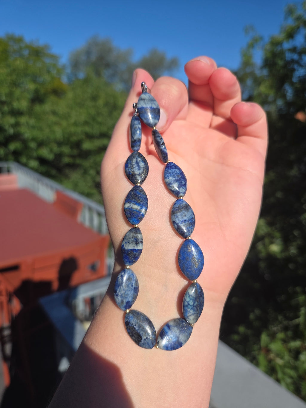 Blue Moon Phone Chain
